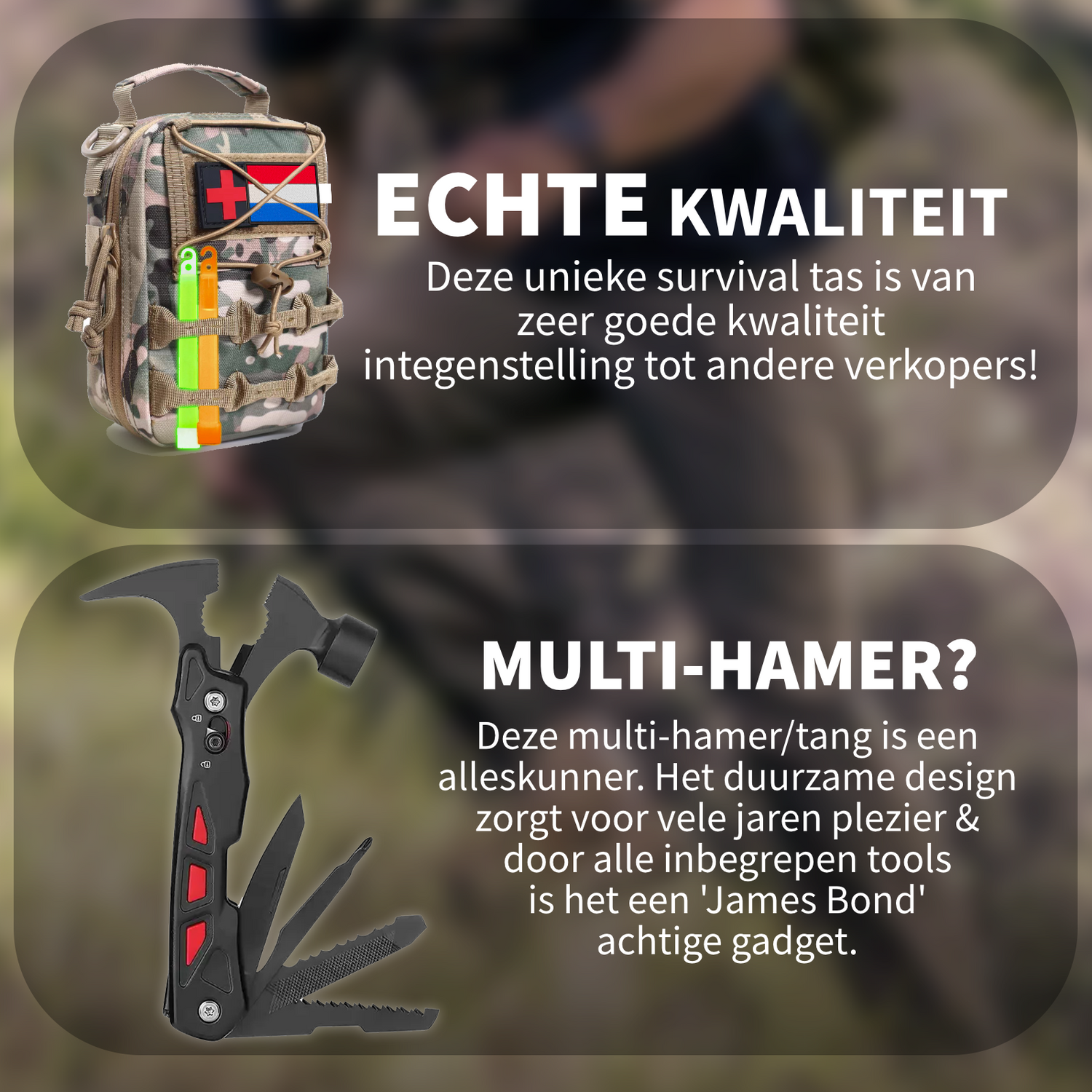 What's Goods NL Survival Kit Noodpakket Multicam