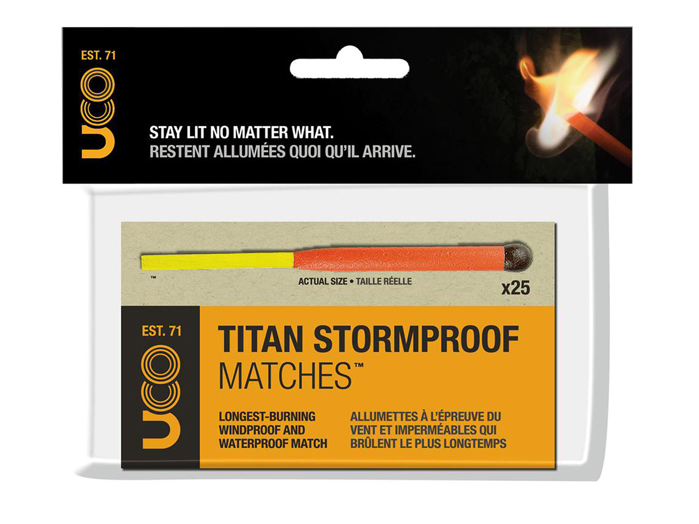 UCO Titan Stormproof Match Refil Kit (Storm Lucifers x25)