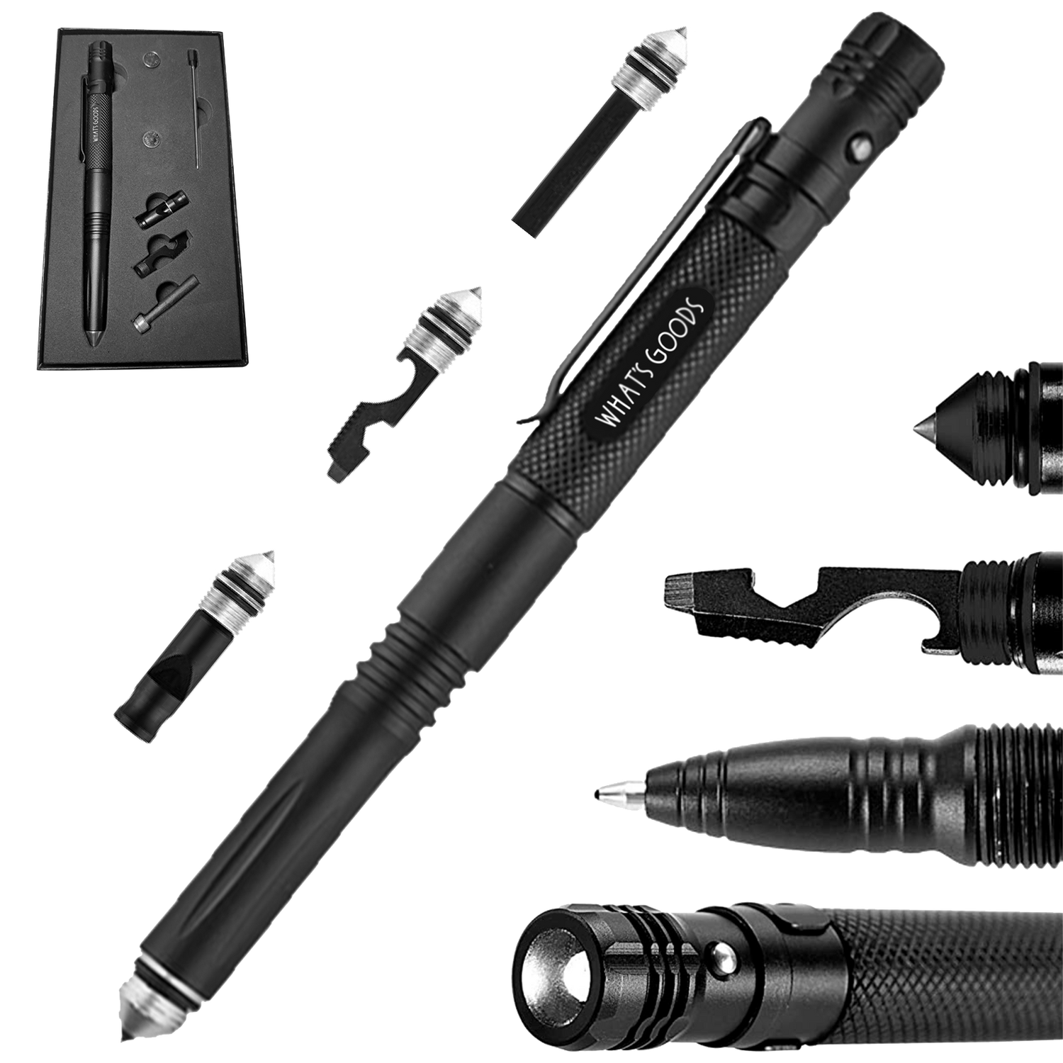 What's Goods Tactical pen All-in-1 incl. geschenkdoos