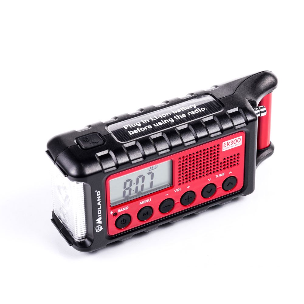 Midland ER300 Multi-functionele Noodradio (Powerbank, AM/FM Radio & Dynamo Zaklamp)