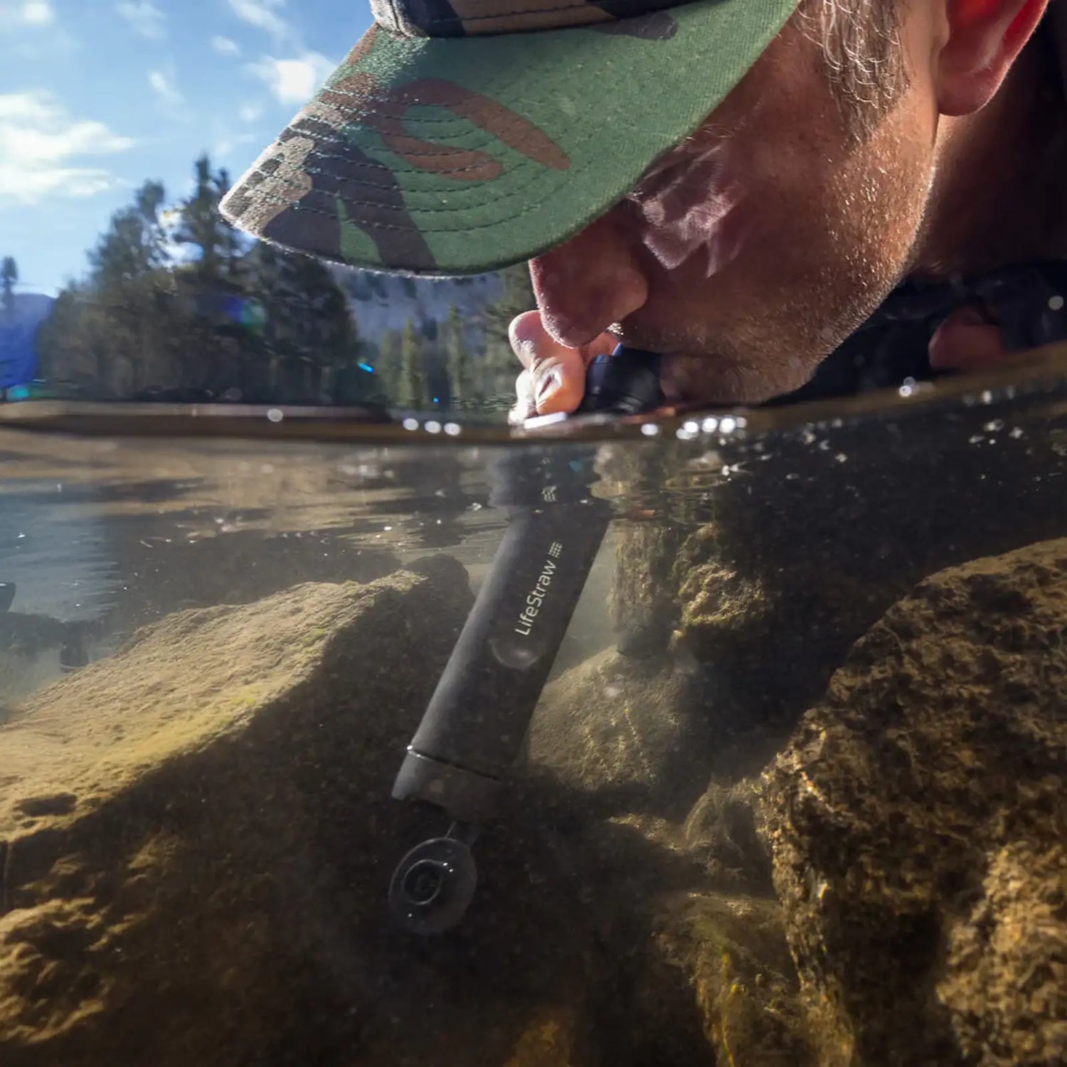 LifeStraw Peak Series Personal Water Filter 'Straw' Donkergrijs