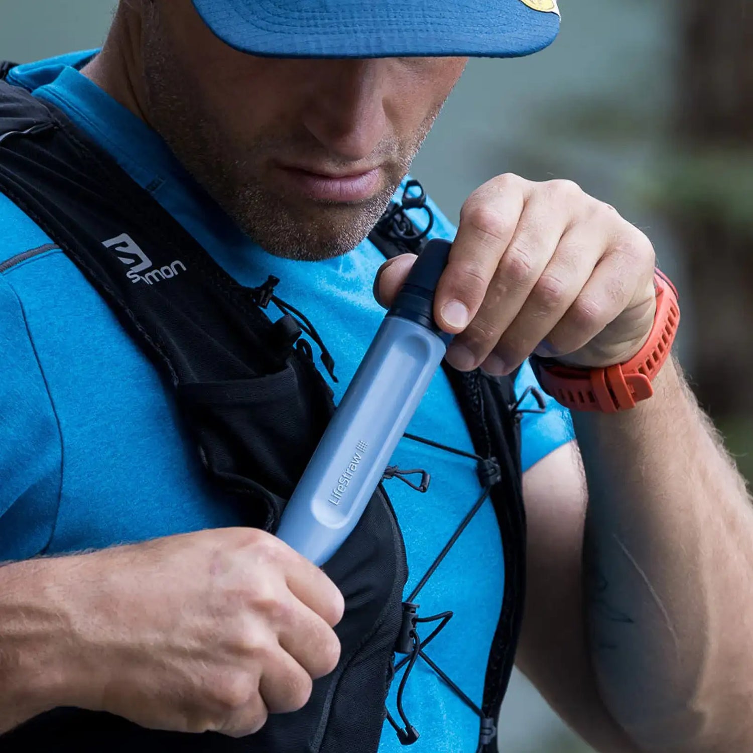 LifeStraw Peak Series Personal Water Filter 'Straw' Donkergrijs